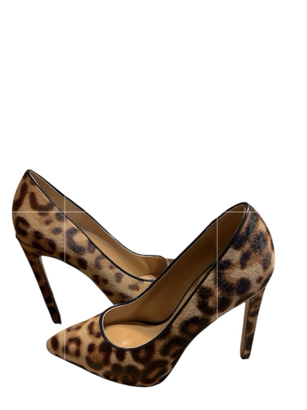 Nine West Leopard Print Real Fur Stiletto Heels